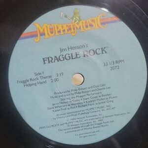 1984~Fraggle Rock~ Vinyl Record ~45rpm